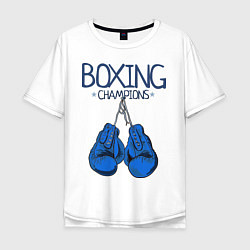 Футболка оверсайз мужская Boxing champions, цвет: белый