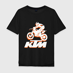 Мужская футболка оверсайз KTM белый