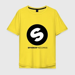 Футболка оверсайз мужская Spinnin records, цвет: желтый