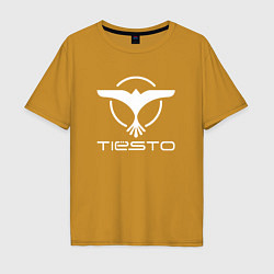 Футболка оверсайз мужская Tiesto, цвет: горчичный