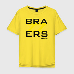 Футболка оверсайз мужская Brazzers Bros, цвет: желтый