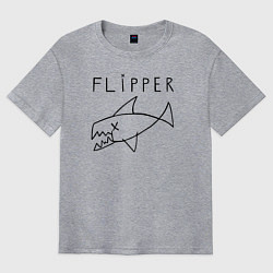 Футболка оверсайз мужская Flipper, цвет: меланж