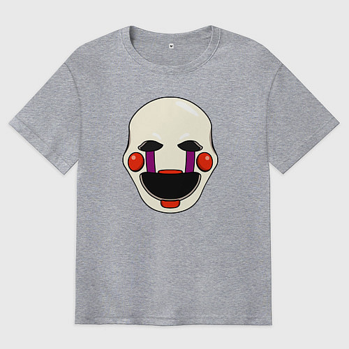 Мужская футболка оверсайз Puppet FNAF Марионетка / Меланж – фото 1