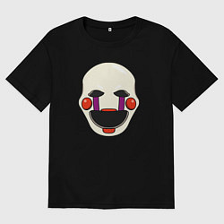 Футболка оверсайз мужская Puppet FNAF Марионетка, цвет: черный