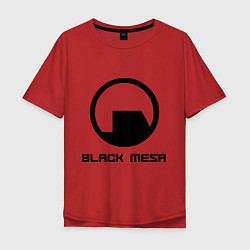 Футболка оверсайз мужская Black Mesa: Logo, цвет: красный