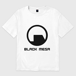 Футболка оверсайз мужская Black Mesa: Logo, цвет: белый