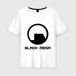 Футболка оверсайз мужская Black Mesa: Logo, цвет: белый