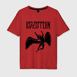 Мужская футболка оверсайз Led Zeppelin Swan