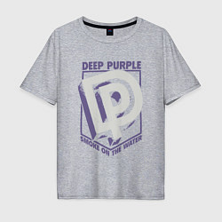 Футболка оверсайз мужская Deep Purple: Smoke on the water, цвет: меланж