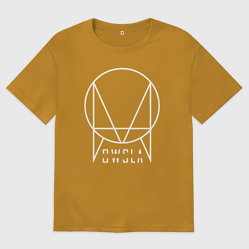 Мужская футболка оверсайз OWSLA / Горчичный – фото 1
