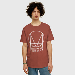Футболка оверсайз мужская OWSLA, цвет: кирпичный — фото 2