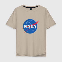 Мужская футболка оверсайз NASA: Logo