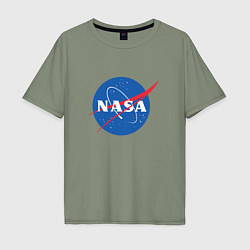 Мужская футболка оверсайз NASA: Logo