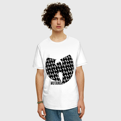 Мужская футболка оверсайз Wu-Tang Clan: Symbol / Белый – фото 3