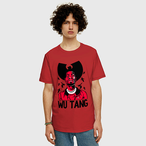 Мужская футболка оверсайз Wu-Tang Insects / Красный – фото 3