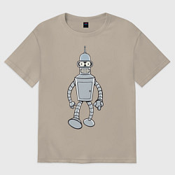 Футболка оверсайз мужская Iron Bender, цвет: миндальный