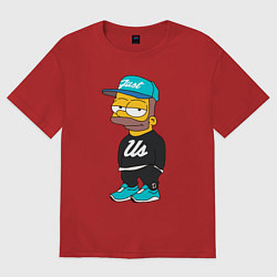 Футболка оверсайз мужская Bart Just Us, цвет: красный