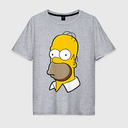 Мужская футболка оверсайз Sad Homer