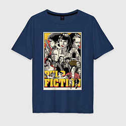 Футболка оверсайз мужская Pulp Fiction Stories, цвет: тёмно-синий