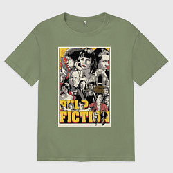 Футболка оверсайз мужская Pulp Fiction Stories, цвет: авокадо