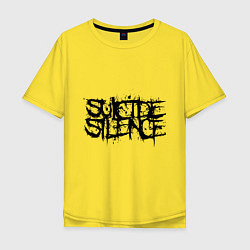 Футболка оверсайз мужская Suicide Silence: Venom, цвет: желтый