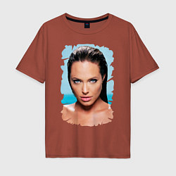 Футболка оверсайз мужская Sea Jolie, цвет: кирпичный