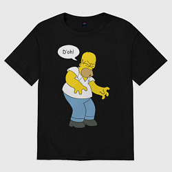Футболка оверсайз мужская D'oh mood, цвет: черный