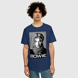 Футболка оверсайз мужская Bowie Legend, цвет: тёмно-синий — фото 2