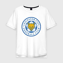 Футболка оверсайз мужская Leicester City FC, цвет: белый