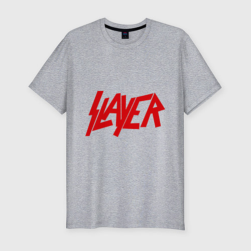 Мужская slim-футболка Slayer / Меланж – фото 1