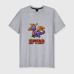 Футболка slim-fit Spyro: 8 bit, цвет: меланж