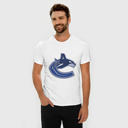 Футболка slim-fit Vancouver Canucks, цвет: белый — фото 2