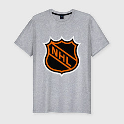 Футболка slim-fit NHL, цвет: меланж