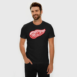 Футболка slim-fit Detroit Red Wings, цвет: черный — фото 2