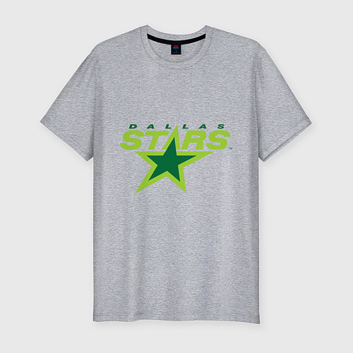 Мужская slim-футболка Dallas Stars / Меланж – фото 1