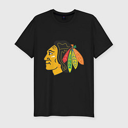 Футболка slim-fit Chicago Blackhawks, цвет: черный