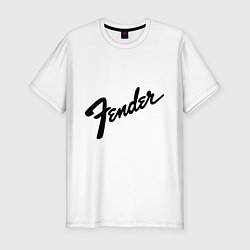 Футболка slim-fit Fender, цвет: белый