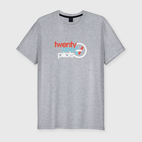Мужская slim-футболка Twenty One Pilots / Меланж – фото 1