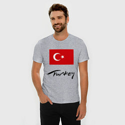 Футболка slim-fit Turkey, цвет: меланж — фото 2