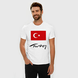 Футболка slim-fit Turkey, цвет: белый — фото 2