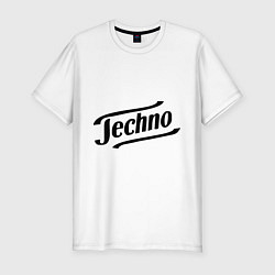 Футболка slim-fit Techno, цвет: белый