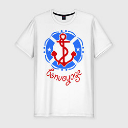 Футболка slim-fit Sea Bon Voyage, цвет: белый
