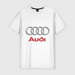 Футболка slim-fit Audi, цвет: белый