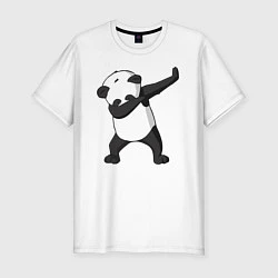 Футболка slim-fit Panda dab, цвет: белый