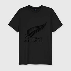 Футболка slim-fit New Zeland: All blacks, цвет: черный