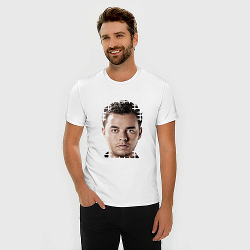 Мужская slim-футболка EQ: Quintino / Белый – фото 3