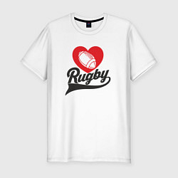 Футболка slim-fit Rugby Love, цвет: белый
