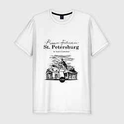 Футболка slim-fit St. Isaac's Cathedral, цвет: белый