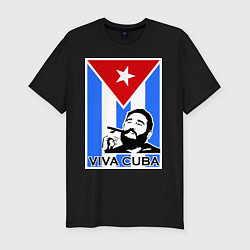 Футболка slim-fit Fidel: Viva, Cuba!, цвет: черный