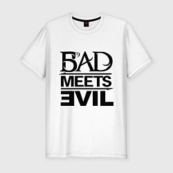 Футболка slim-fit Bad Meets Evil, цвет: белый